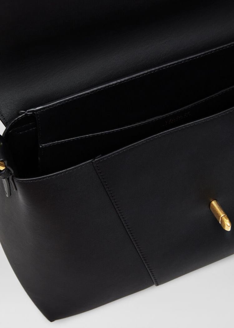 Versace Large Virtus Shoulder Bag τσάντεσ ώμου γυναικεια μαυρα | YDLEVK2