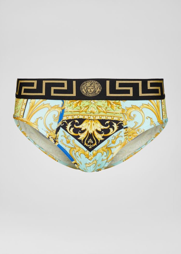 Versace Le Pop Classique Print Briefs εσωρουχα ανδρικα Πολύχρωμο | G9OK2SE