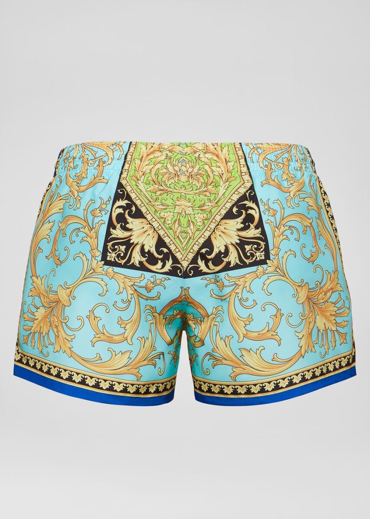 Versace Le Pop Classique Print Swim Shorts μαγιό ανδρικα Πολύχρωμο | J7BN2LH
