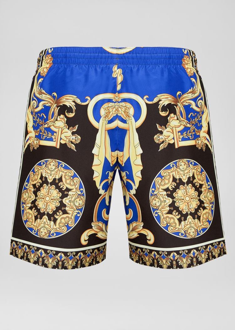 Versace Le Pop Classique Print Swim Trunks μαγιό ανδρικα Πολύχρωμο | Q8SSEAF