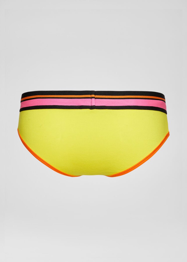 Versace Logo Briefs εσωρουχα γυναικεια κίτρινα | XT579C1