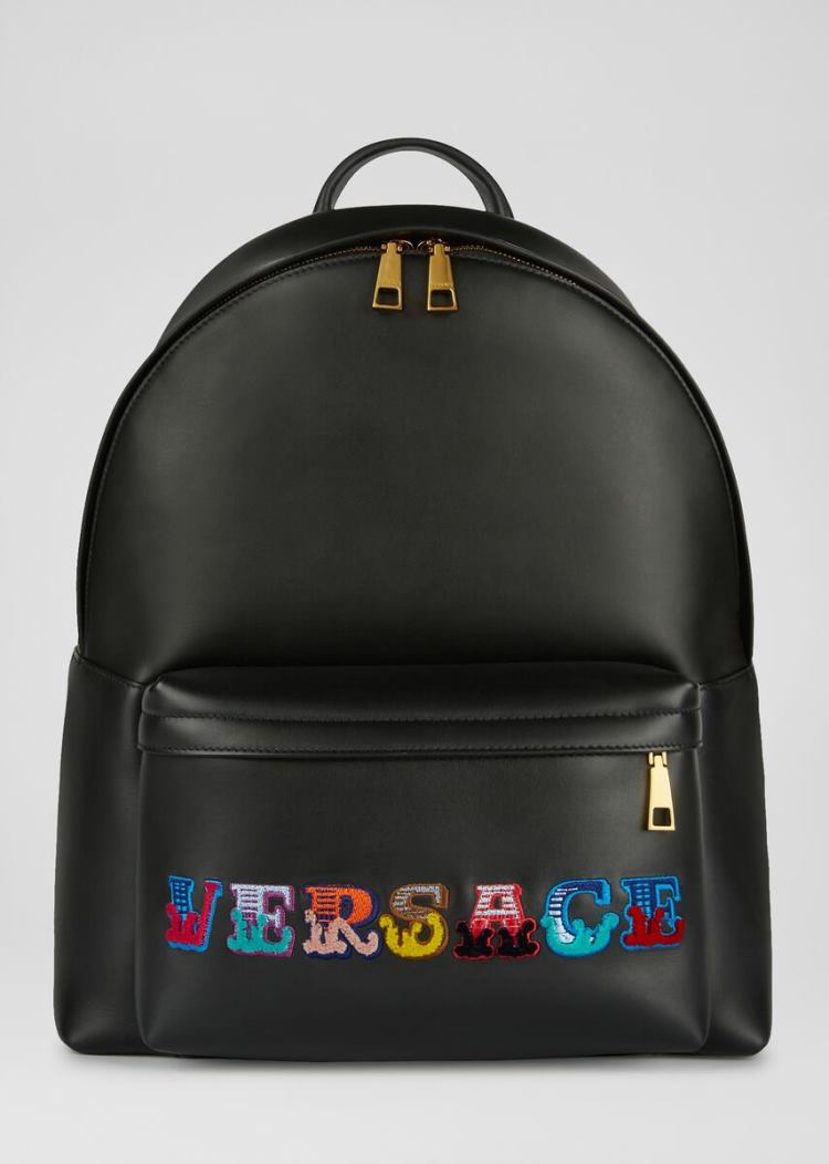 Versace Logo δερματινα Backpack σακιδια πλατησ ανδρικα Πολύχρωμο | 7X1JLAN