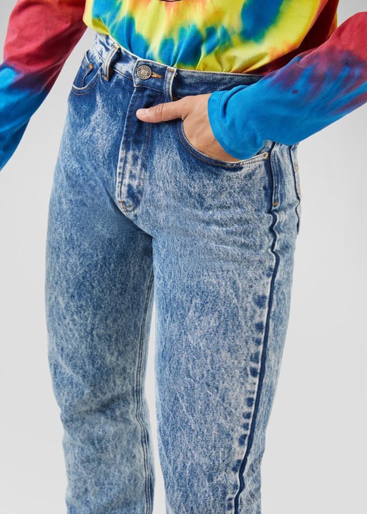 Versace Marble Wash Jeans τζιν παντελονι ανδρικα μπλε | CVLED5L