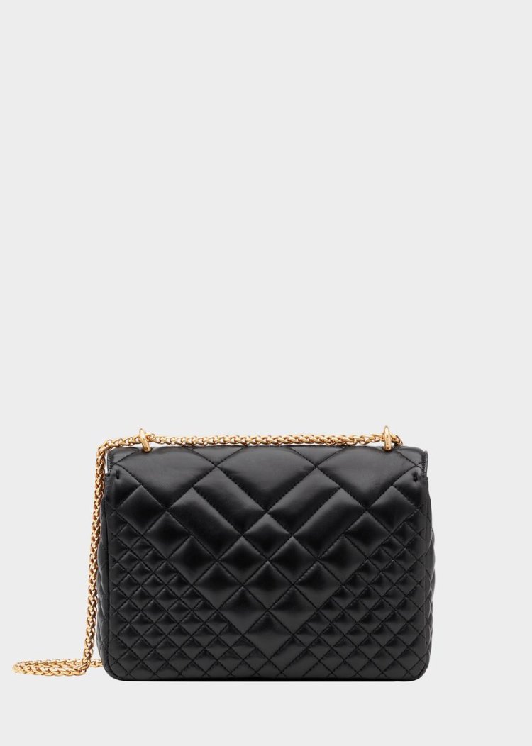 Versace Medium Quilted Icon Shoulder Bag τσάντεσ ώμου γυναικεια μαυρα | NY4U5PL
