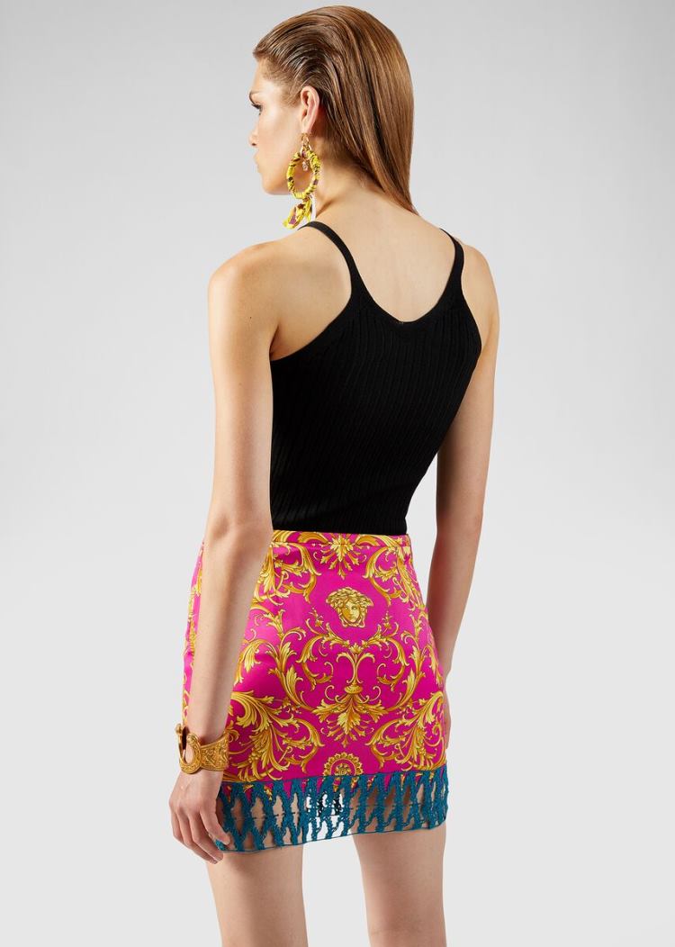 Versace Medusa Accent Knit Top Πουλόβερ γυναικεια μαυρα | B3RNOTR