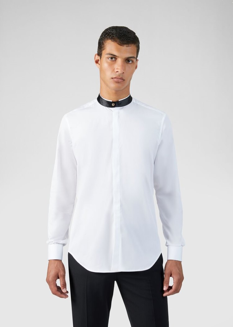 Versace Medusa Button Shirt πουκαμισα ανδρικα ασπρα | TCPC8N3