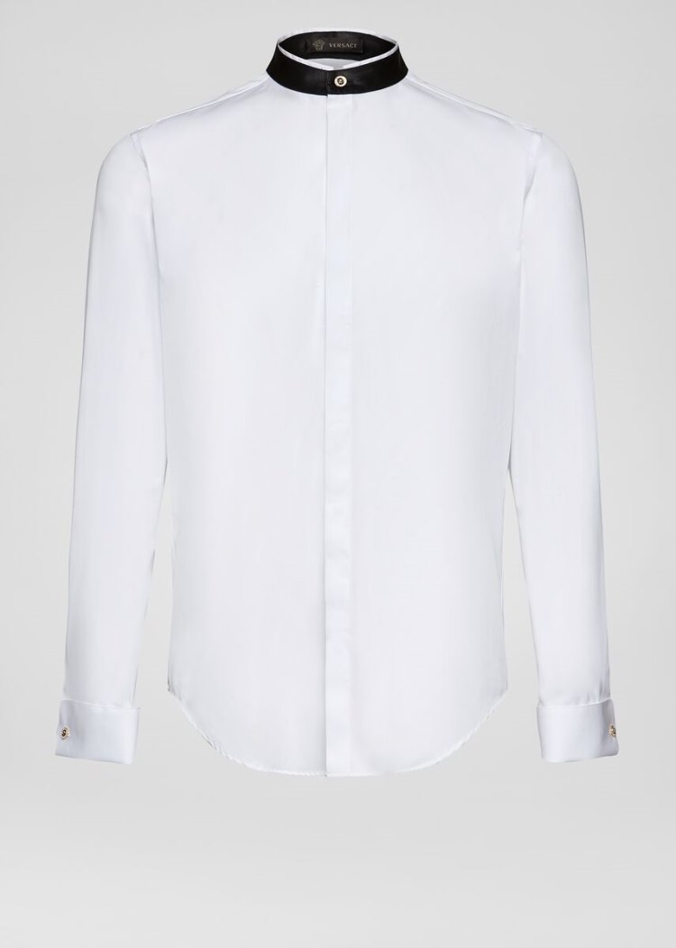 Versace Medusa Button Shirt πουκαμισα ανδρικα ασπρα | TCPC8N3
