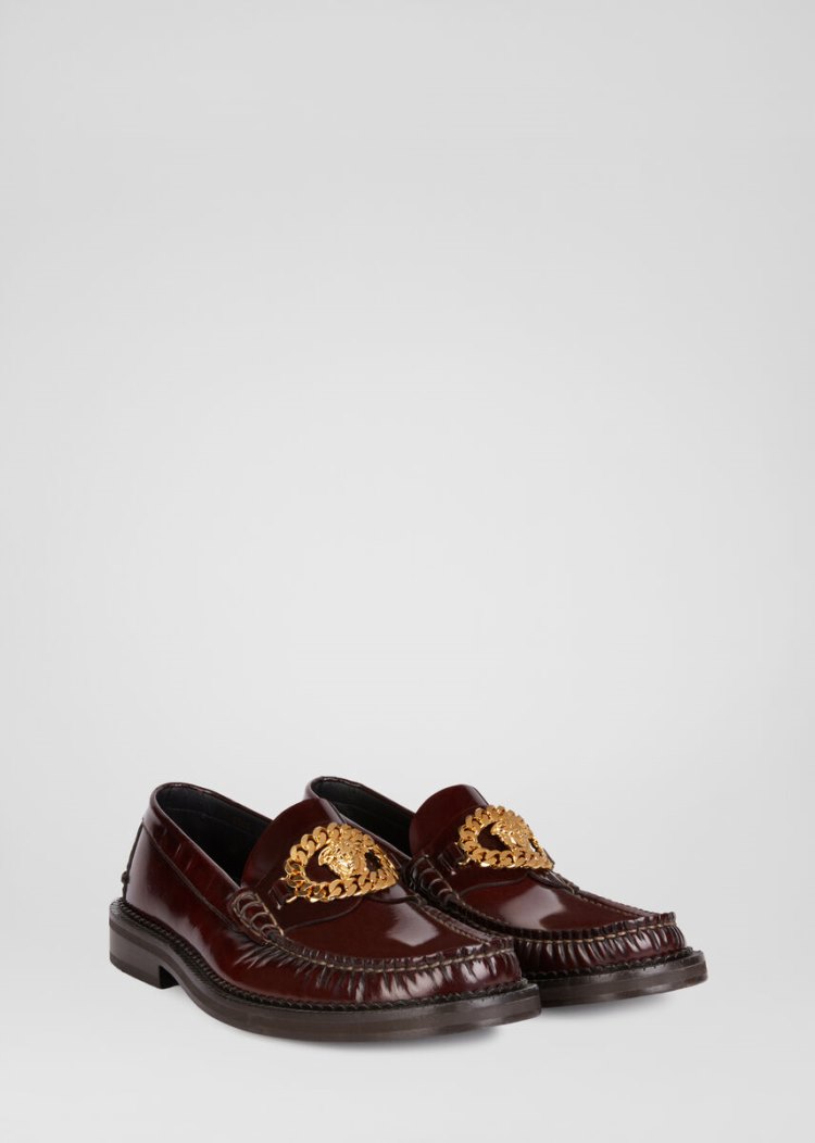 Versace Medusa Chain Loafers Loafers ανδρικα καφε | RTJKWBM