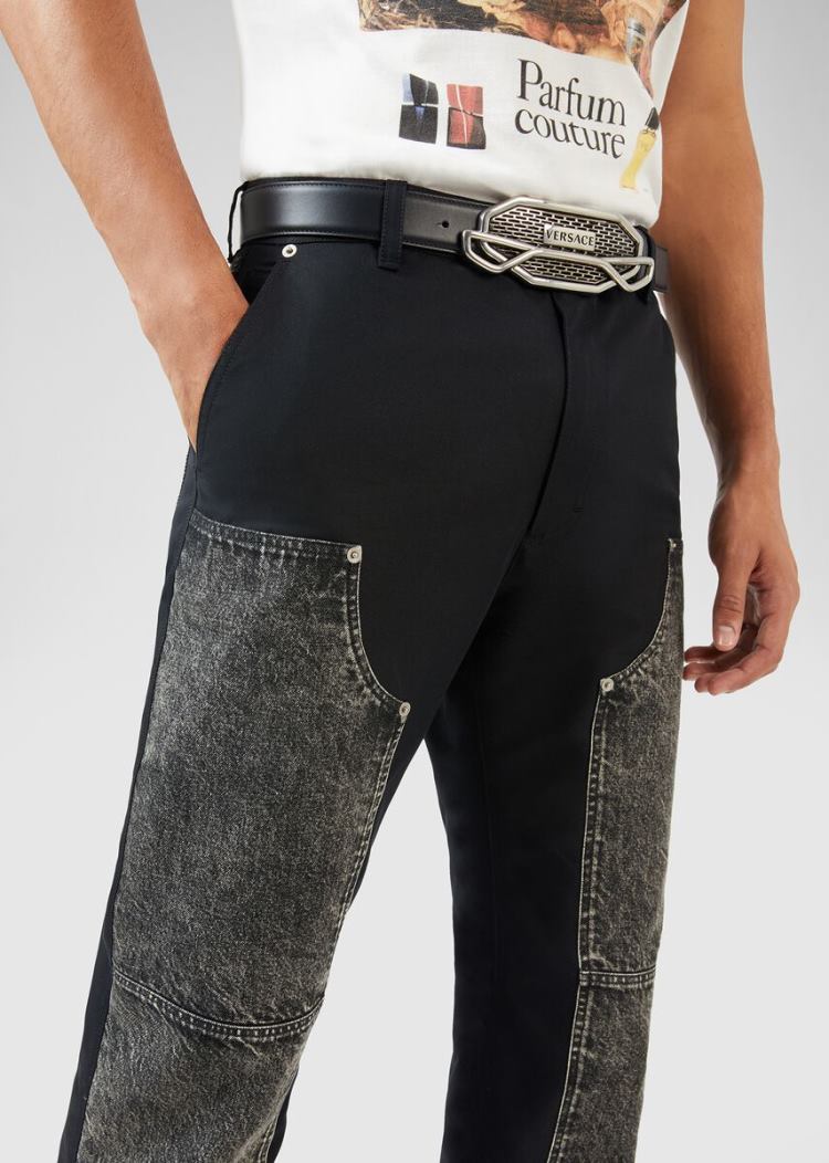 Versace Medusa Fender πόρπης Belt ζωνη ανδρικα μαυρα | LHP4CG1