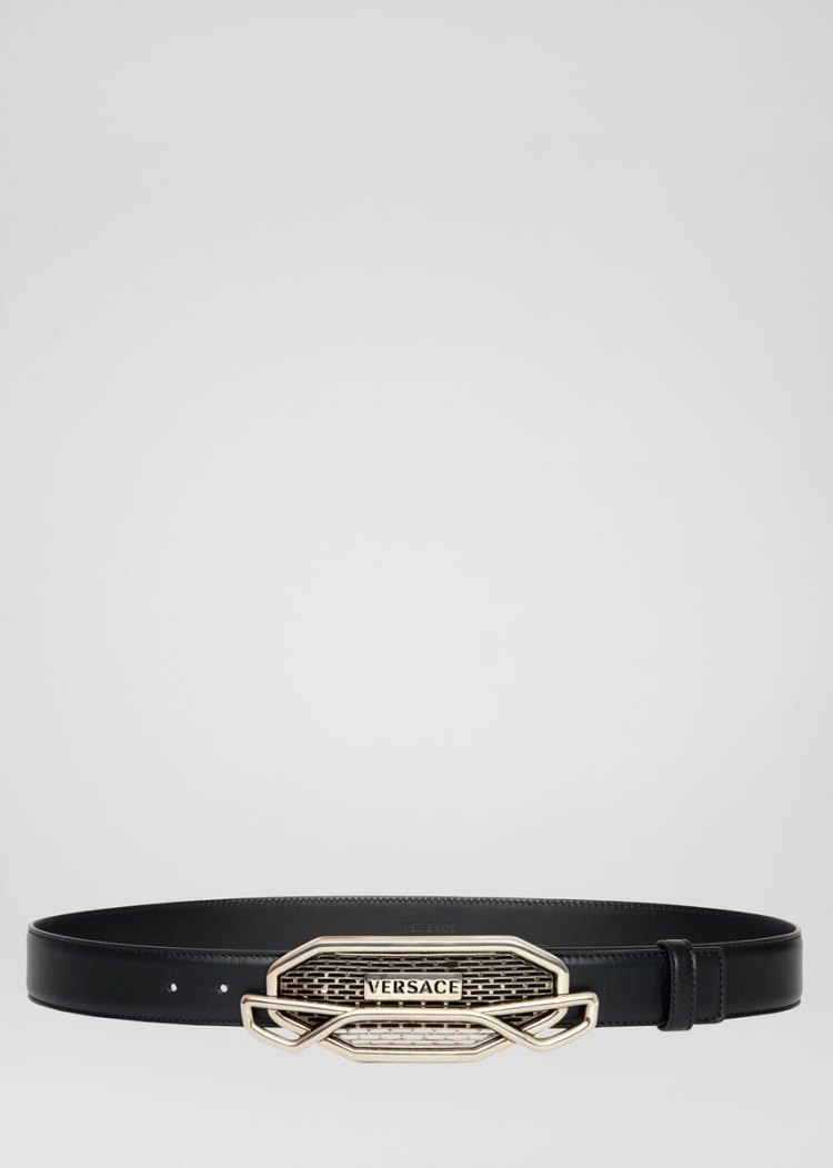 Versace Medusa Fender πόρπης Belt ζωνη ανδρικα μαυρα | LHP4CG1
