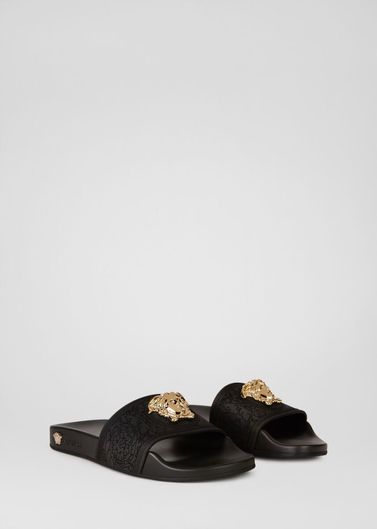 Versace Medusa Head Mules | Official Website παντοφλεσ γυναικεια μαυρα | 0LFD25M