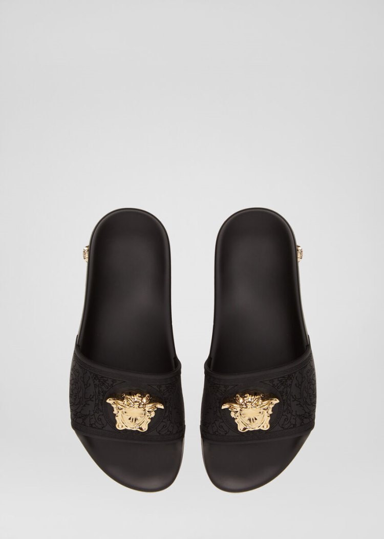Versace Medusa Head Mules | Official Website παντοφλεσ γυναικεια μαυρα | 0LFD25M