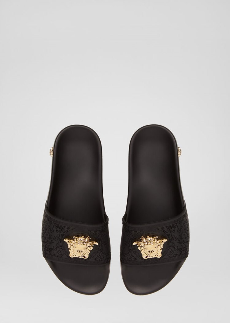 Versace Medusa Head Mules | Official Website παντοφλεσ γυναικεια μαυρα | 0LFD25M
