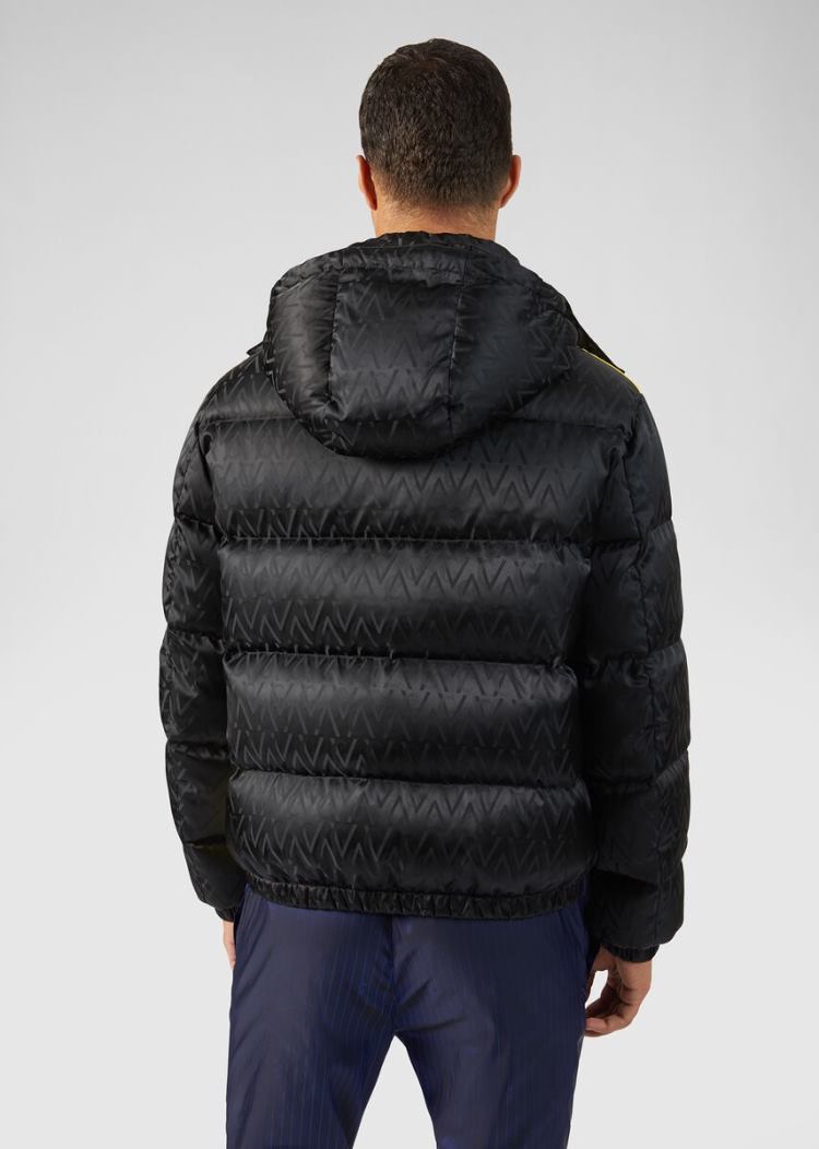 Versace Medusa Logo Puffer Jacket μπουφαν ανδρικα μαυρα | EK6VBLR