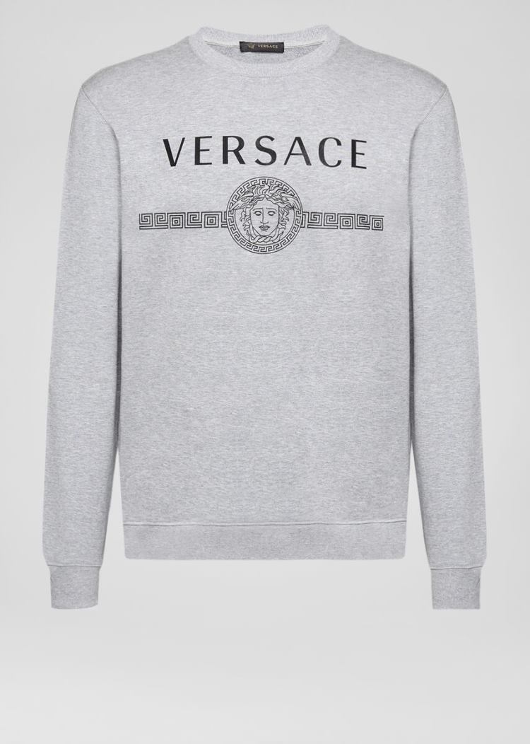 Versace Medusa Logo Sweatshirt Φούτερ ανδρικα γκρι | TK4IP1S
