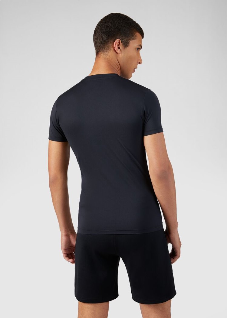 Versace Medusa Motif Gym T Shirt μπλουζακια ανδρικα μαυρα | TFW1IC2