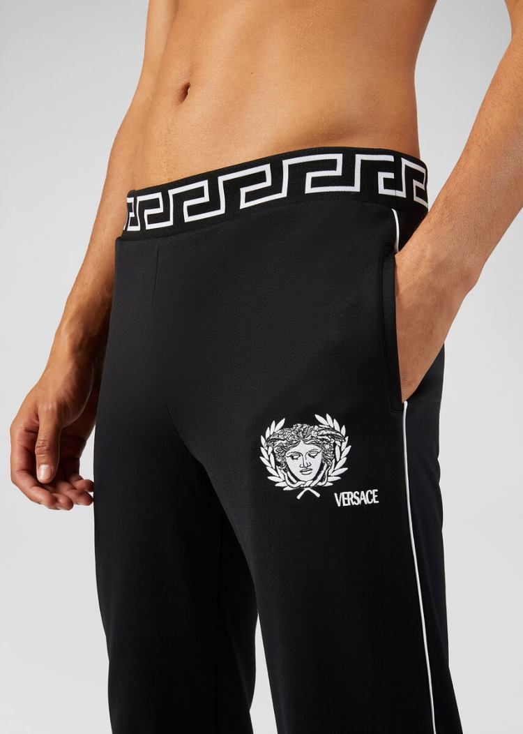 Versace Medusa Motif Trackpants παντελόνι ανδρικα μαυρα | Z0DQQMN