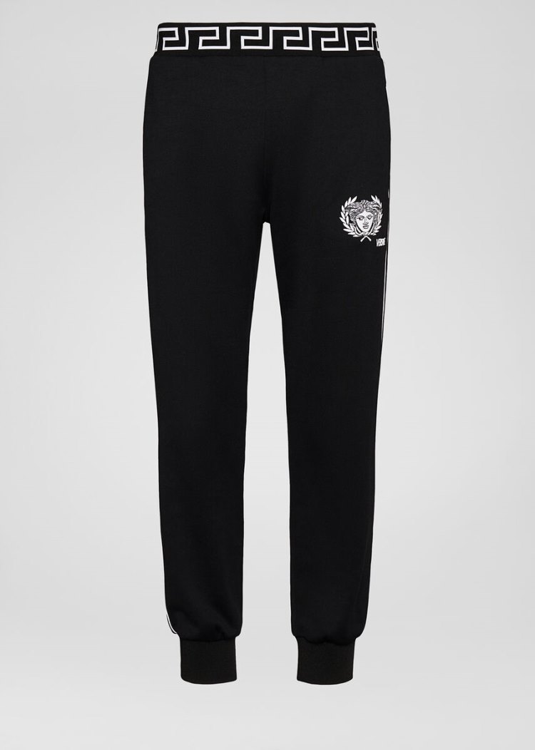Versace Medusa Motif Trackpants παντελόνι ανδρικα μαυρα | Z0DQQMN