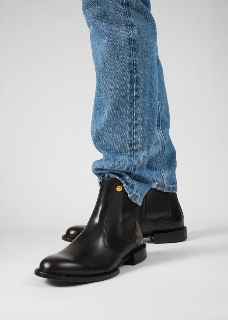 Versace Medusa Stud Ankle Boots μποτεσ ανδρικα μαυρα | NSM2JM8