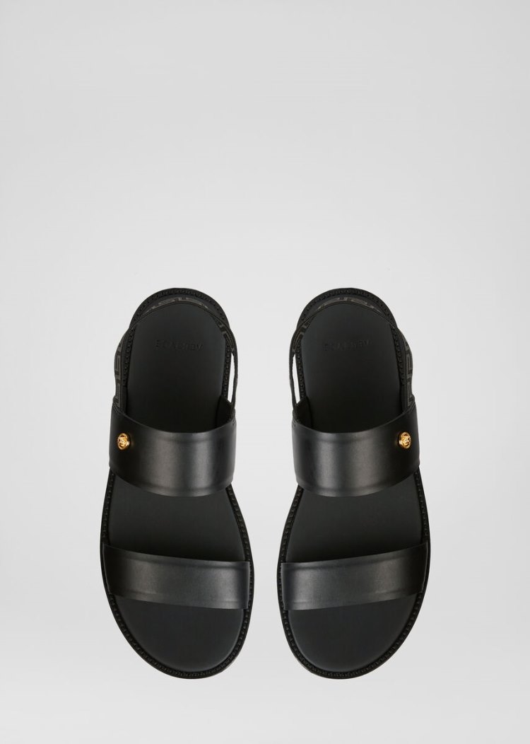 Versace Medusa Stud Sandals σανδαλια ανδρικα μαυρα | FU8V541