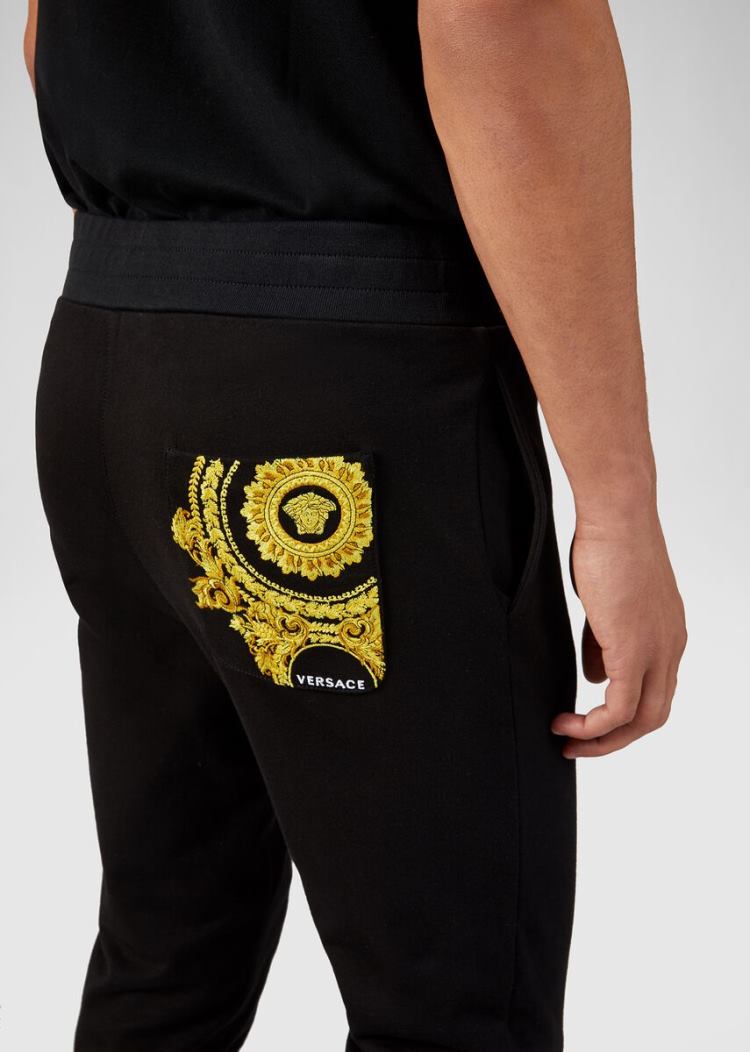 Versace Medusa Trackpants παντελόνι ανδρικα μαυρα | CVC5VV7
