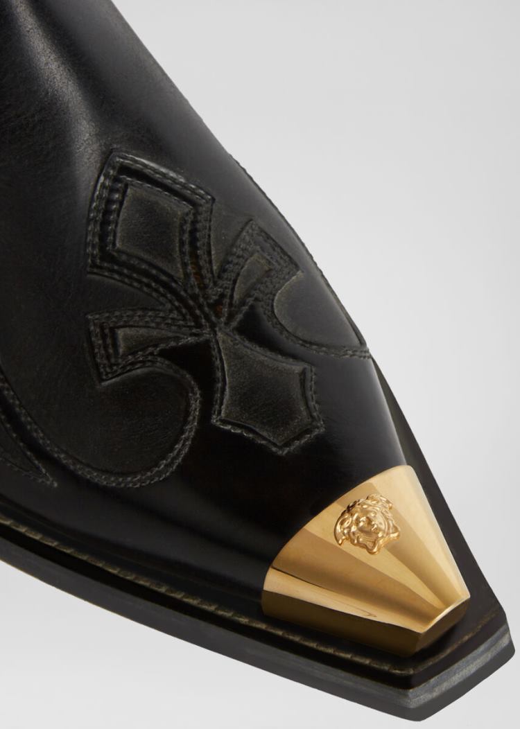 Versace Medusa Western Boots μποτεσ ανδρικα μαυρα | IJYT5ST