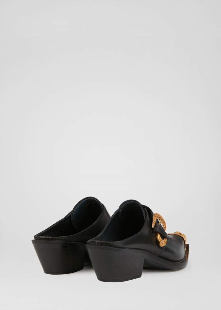Versace Medusa Western Mules παπουτσια μπαλαρινεσ γυναικεια μαυρα | I04R72J