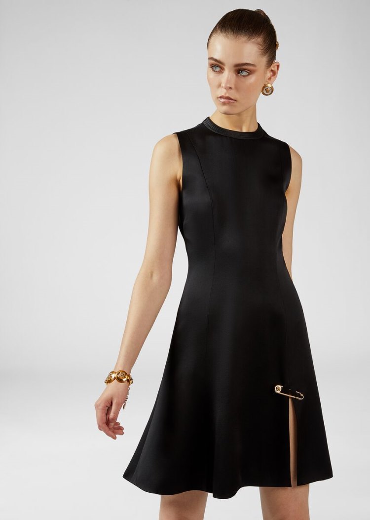 Versace Medusa Ασφαλείας Pin Mini φορεμα φορεμα γυναικεια μαυρα | 0548TC3
