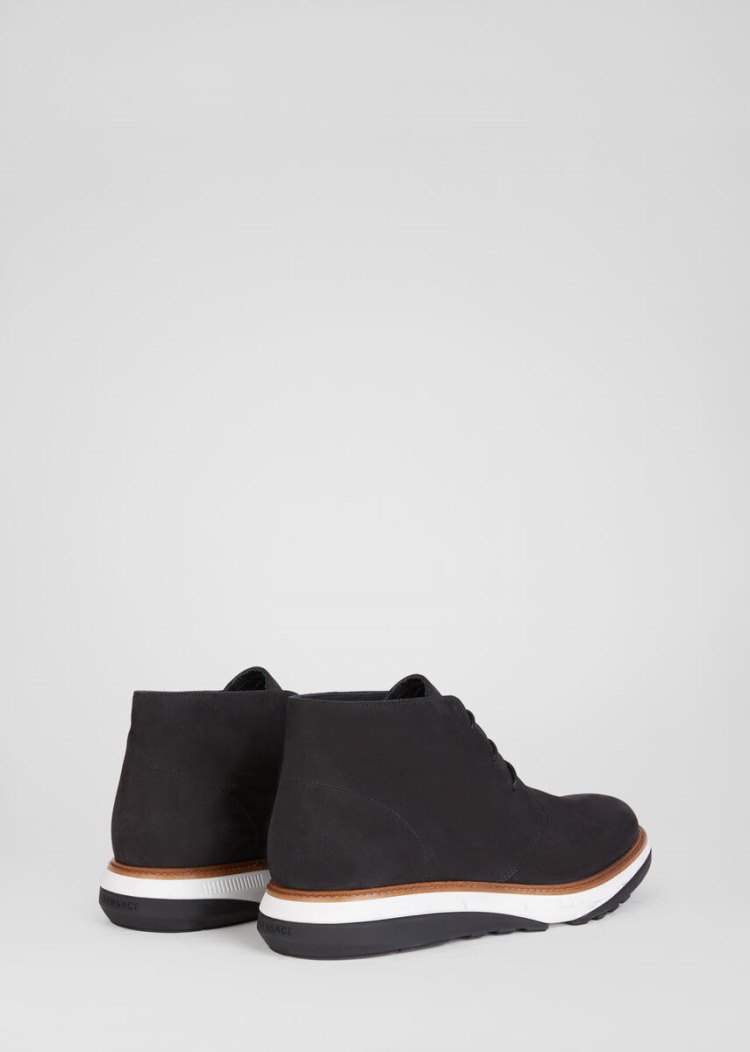 Versace Medusa Υβρίδιο δαντελα Up Shoes παπουτσια με κορδονια ανδρικα μαυρα | 3MV86YG