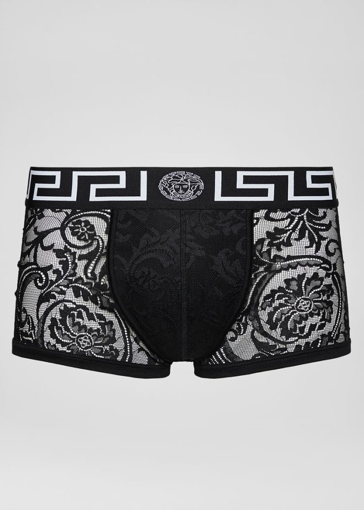 Versace Medusa δαντελα Trunks εσωρουχα ανδρικα μαυρα | 9FN782K
