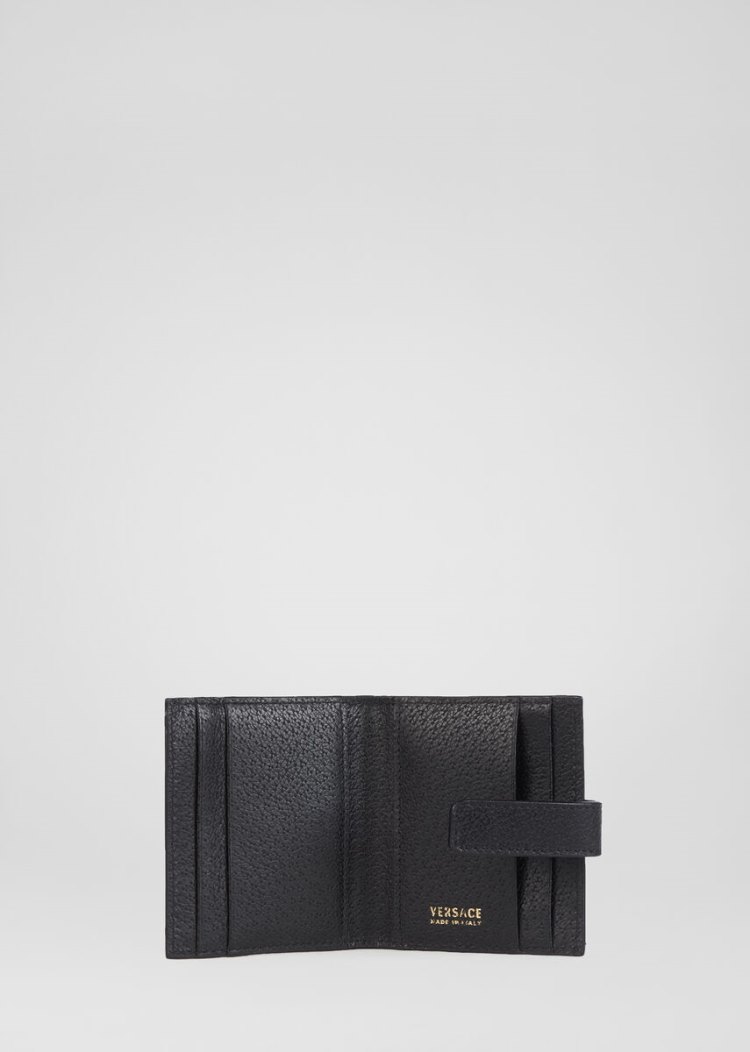 Versace Medusa πορτοφολι καρτων ανδρικα μαυρα | 55S4OJD
