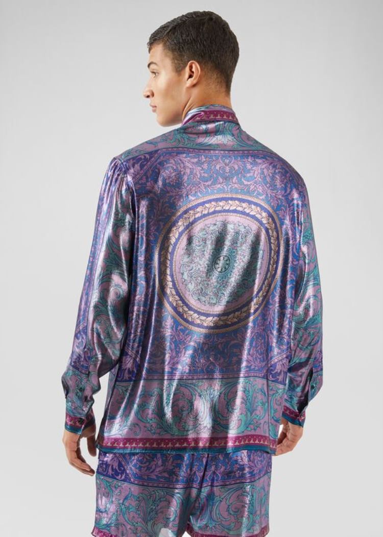 Versace Metallic Le Pop Classique Print Shirt πουκαμισα ανδρικα Πολύχρωμο | 4CUD1PP