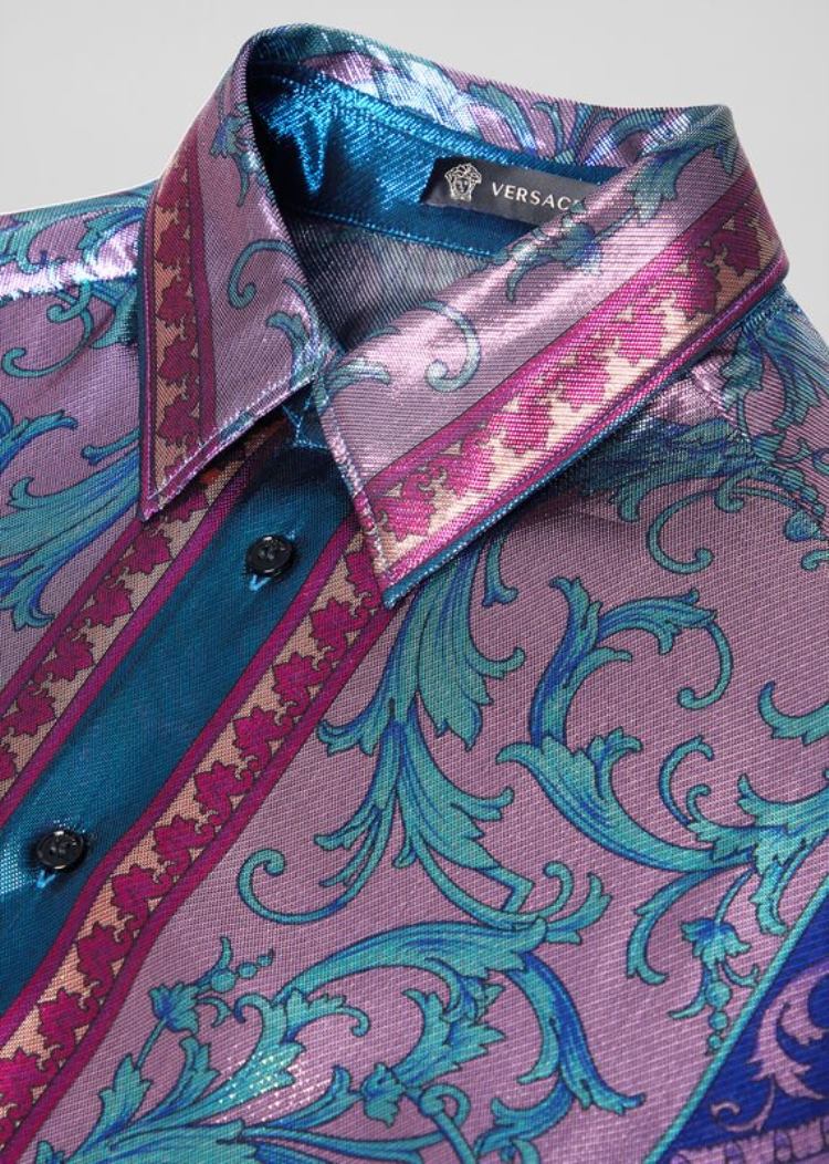 Versace Metallic Le Pop Classique Print Shirt πουκαμισα ανδρικα Πολύχρωμο | 4CUD1PP
