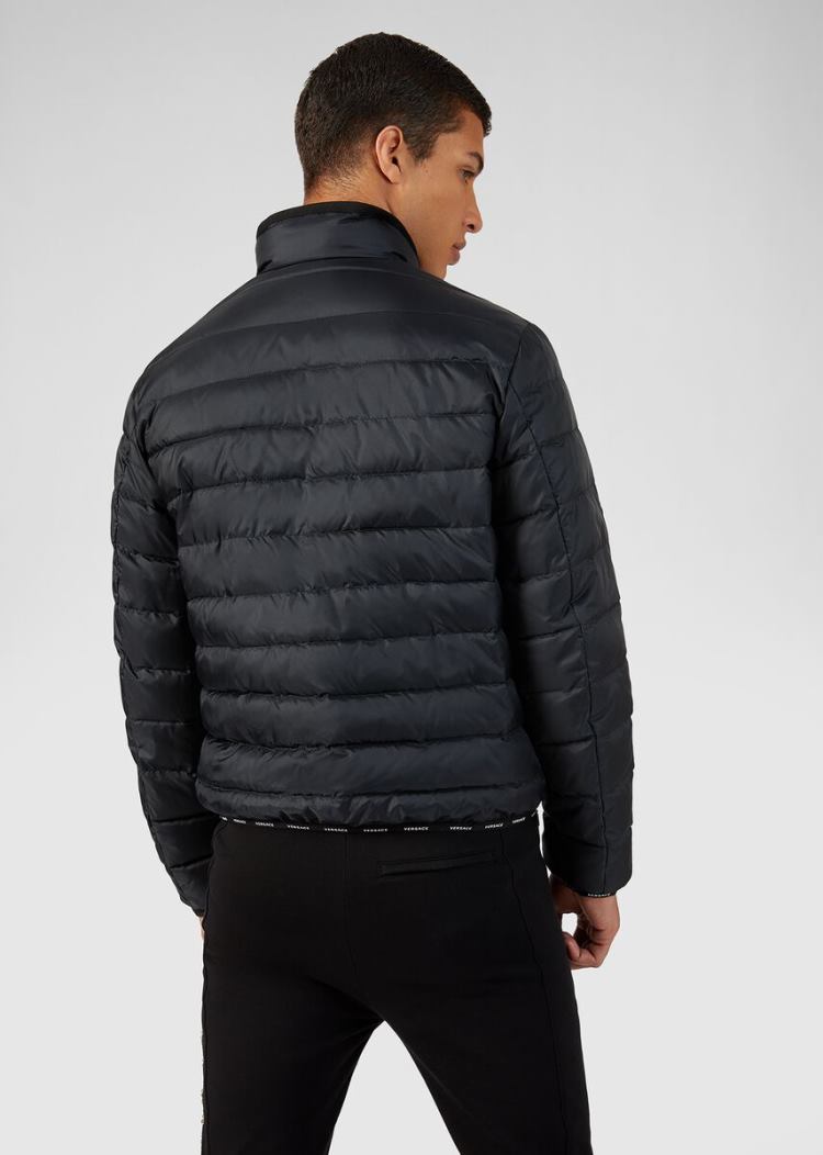 Versace Nastro Puffer Jacket μπουφαν ανδρικα μαυρα | CADU14P