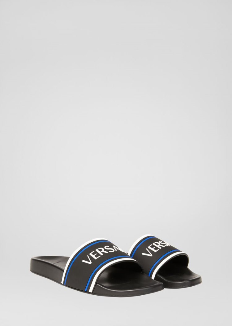 Versace Olympus Slides παντοφλεσ ανδρικα μαυρα | 6BYKZHZ