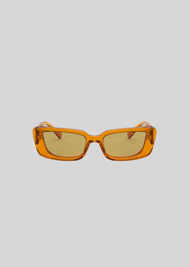 Versace Orange Virtus Rectangular γυαλια ηλιου γυναικεια πορτοκαλι | MEMM4SW
