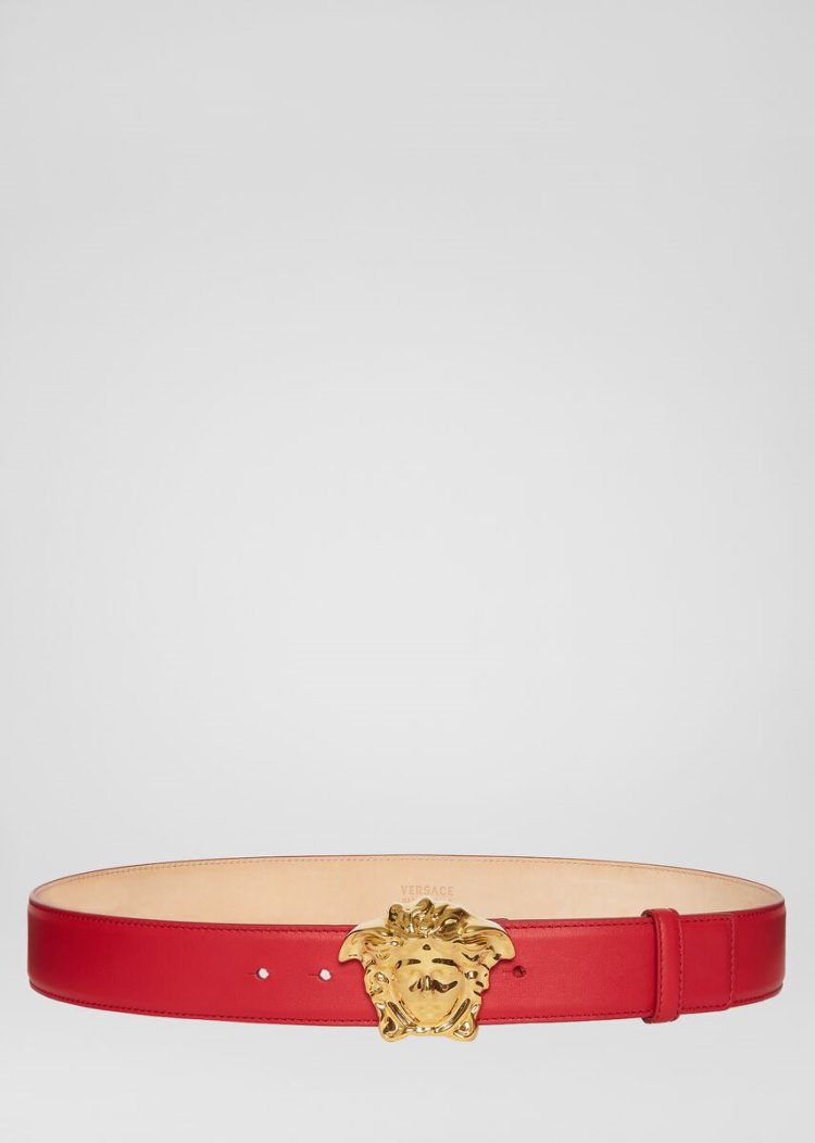Versace Palazzo Belt with Medusa πόρπης ζωνη ανδρικα κοκκινα | ZUAUIEH
