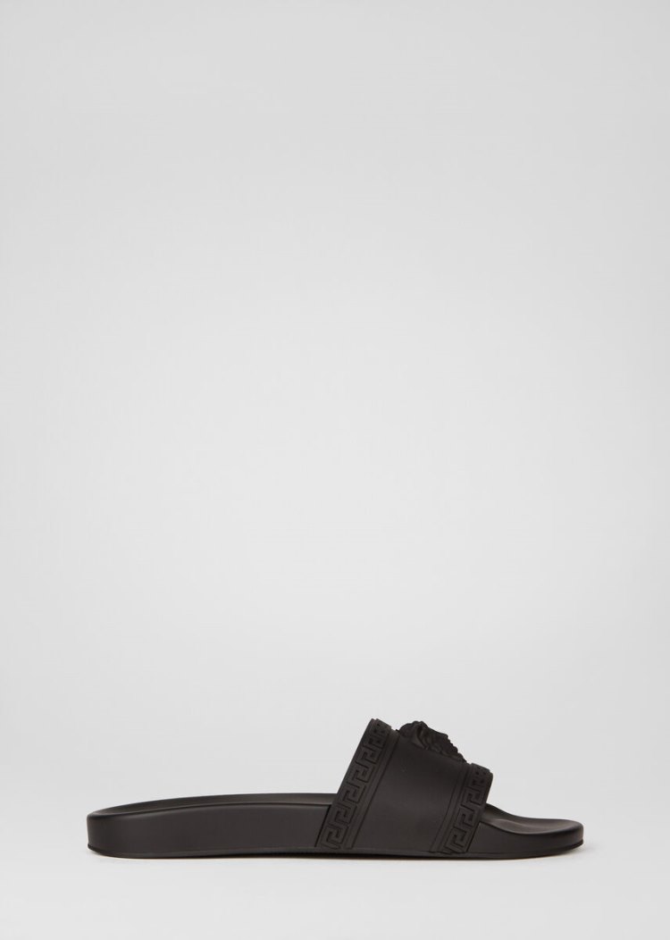 Versace Palazzo Pool Slides παντοφλεσ ανδρικα μαυρα | NV90GHT