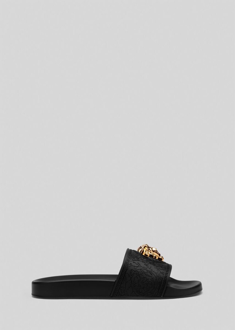 Versace Palazzo Slides παντοφλεσ γυναικεια μαυρα | HGB54SZ