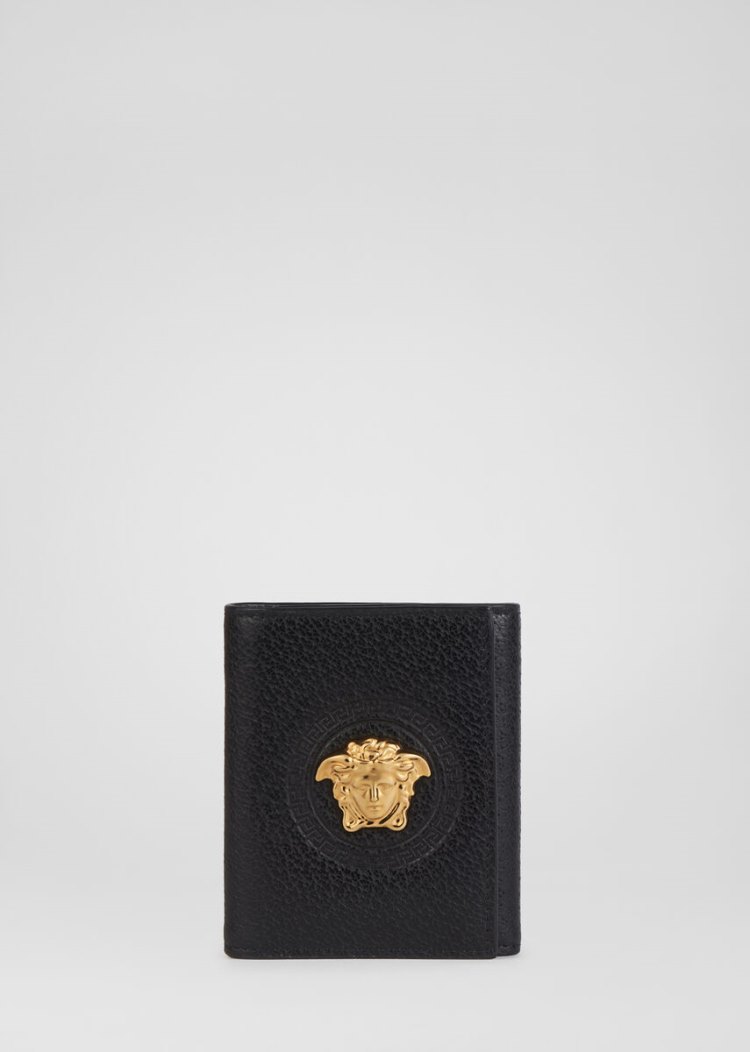 Versace Palazzo Trifold Wallet πορτοφολια ανδρικα μαυρα | WY90E15