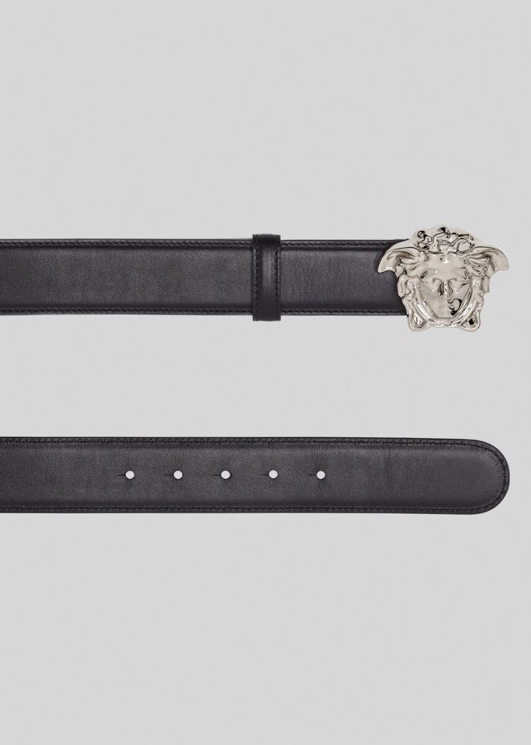 Versace Palazzo calf leather belt ζωνη γυναικεια μαυρα | 92PTA5F
