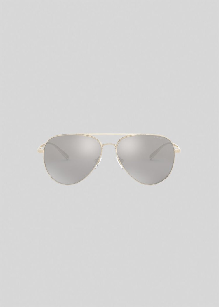 Versace Pale Gold Greca Pilot γυαλια ηλιου γυναικεια ασημι | HHP4O83
