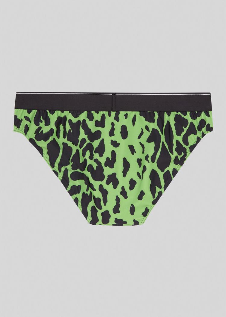 Versace Pop Animalier Swim Briefs μαγιό ανδρικα Πολύχρωμο | PV0ZMMR
