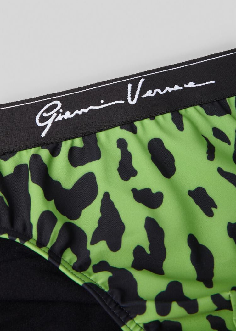 Versace Pop Animalier Swim Briefs μαγιό ανδρικα Πολύχρωμο | PV0ZMMR