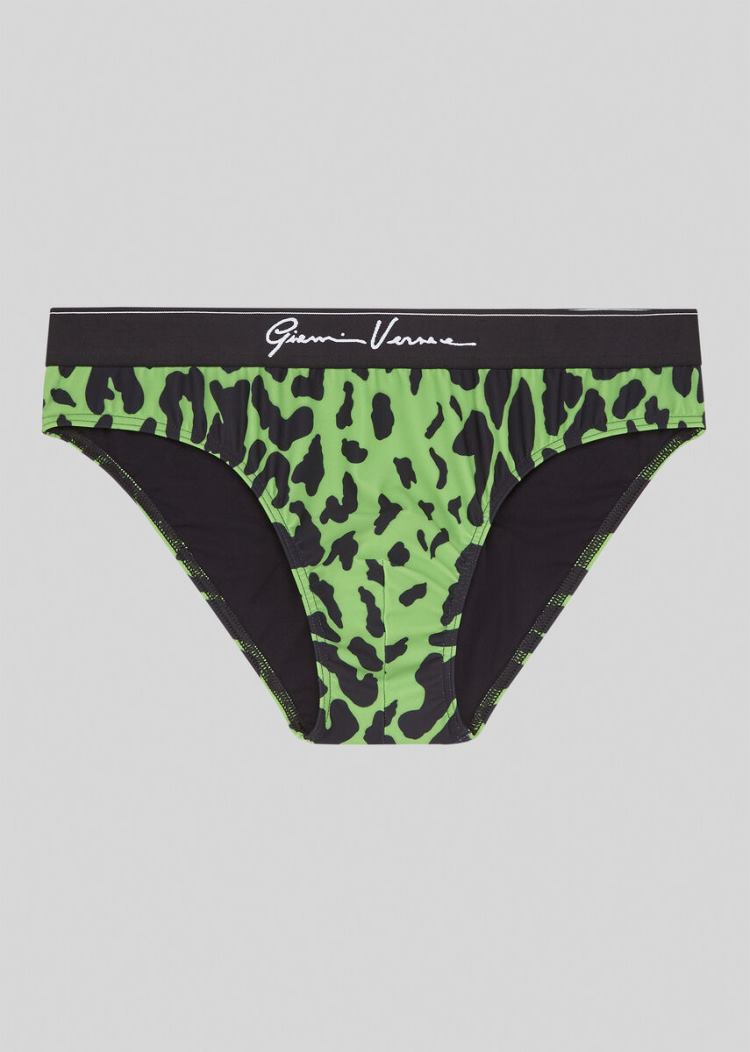 Versace Pop Animalier Swim Briefs μαγιό ανδρικα Πολύχρωμο | PV0ZMMR