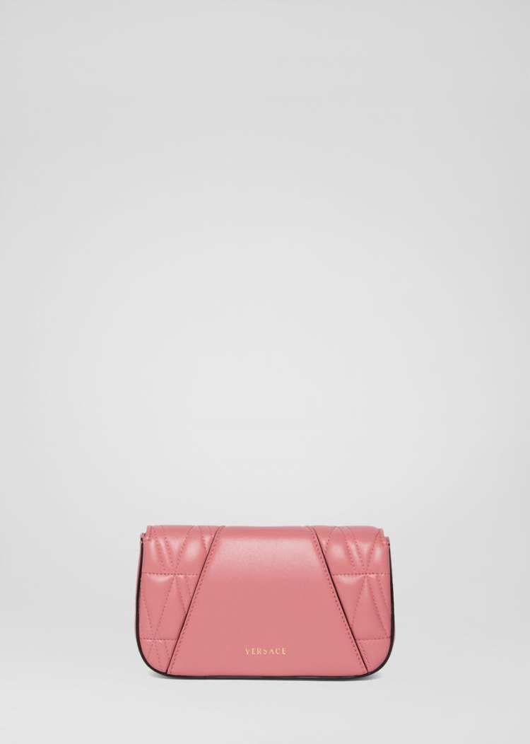 Versace Quilted Virtus Evening Bag Evening Bags γυναικεια ροζ | 5HOBO8N