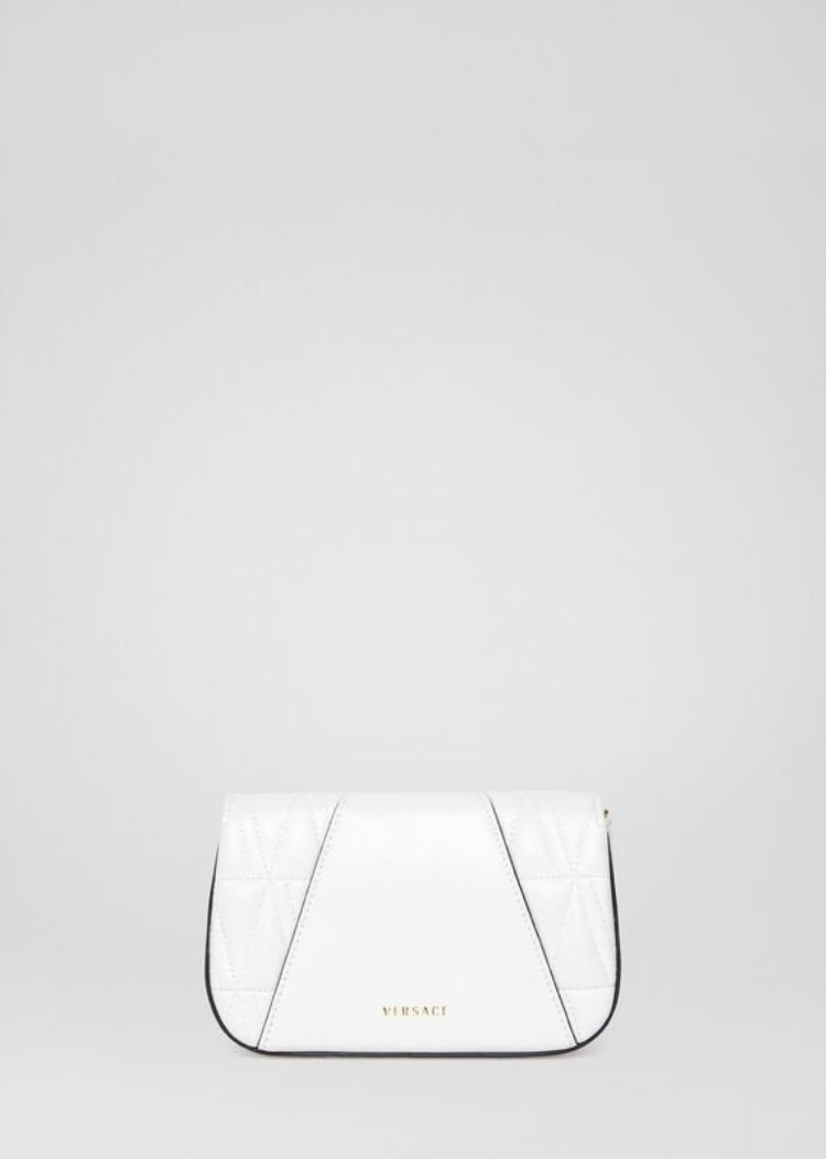 Versace Quilted Virtus Evening Bag Evening Bags γυναικεια ασπρα | DEXZXXJ