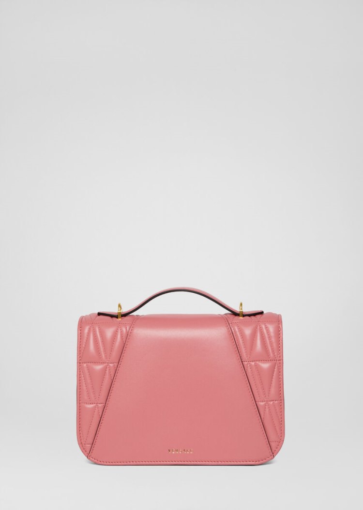 Versace Quilted Virtus Shoulder Bag τσάντεσ ώμου γυναικεια ροζ | STCTP1X