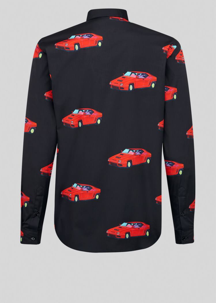 Versace Race Car Print Shirt πουκαμισα ανδρικα Πολύχρωμο | GD0K003