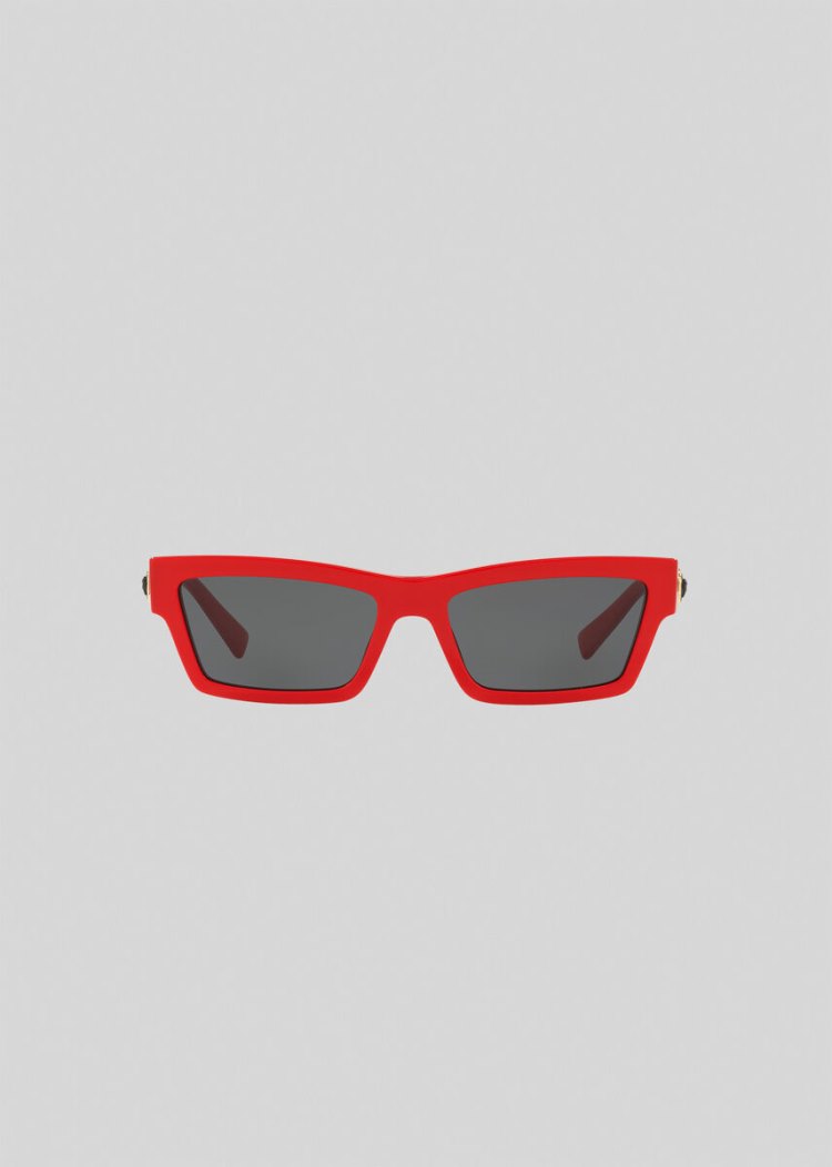 Versace Red Medusa Ares Cat Eye γυαλια ηλιου γυναικεια κοκκινα | H7L7W39